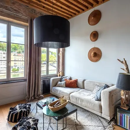 Appartement Le Loft Ethnic - Avec Jolie Vue Sur La Saone *
